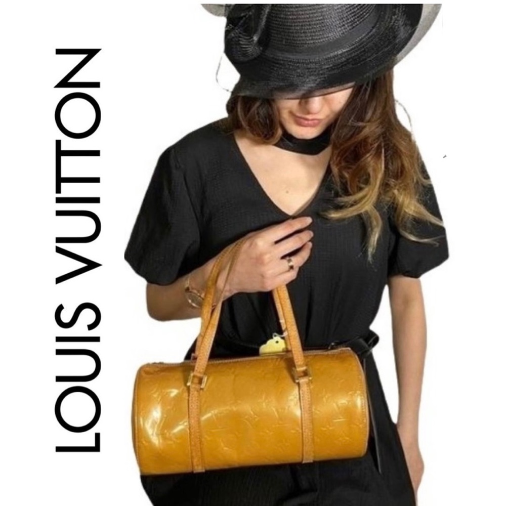 💯 Louis Vuitton | Satchel Bag Bedford Yellow Vernis